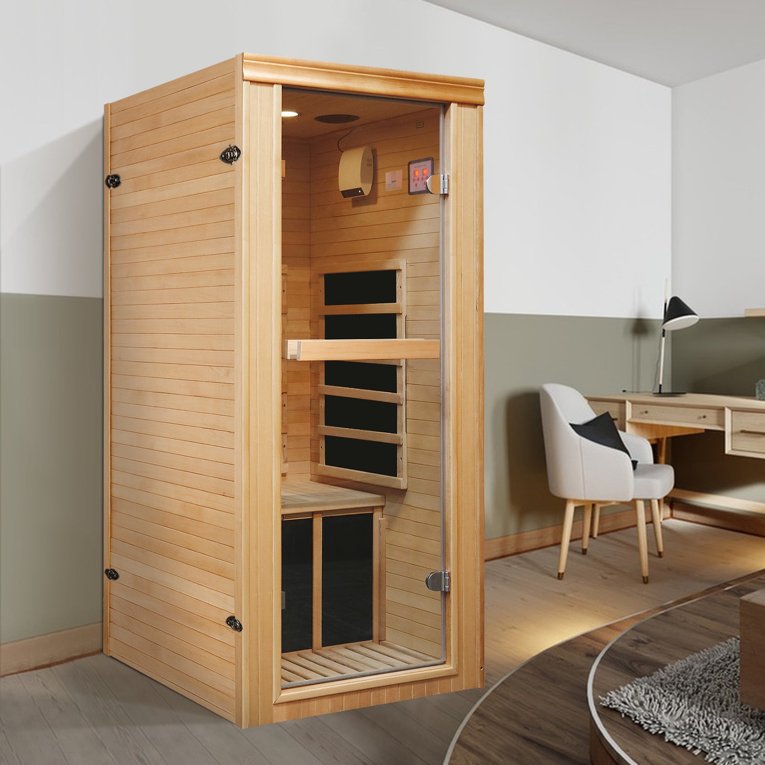 sauna in living space comparison